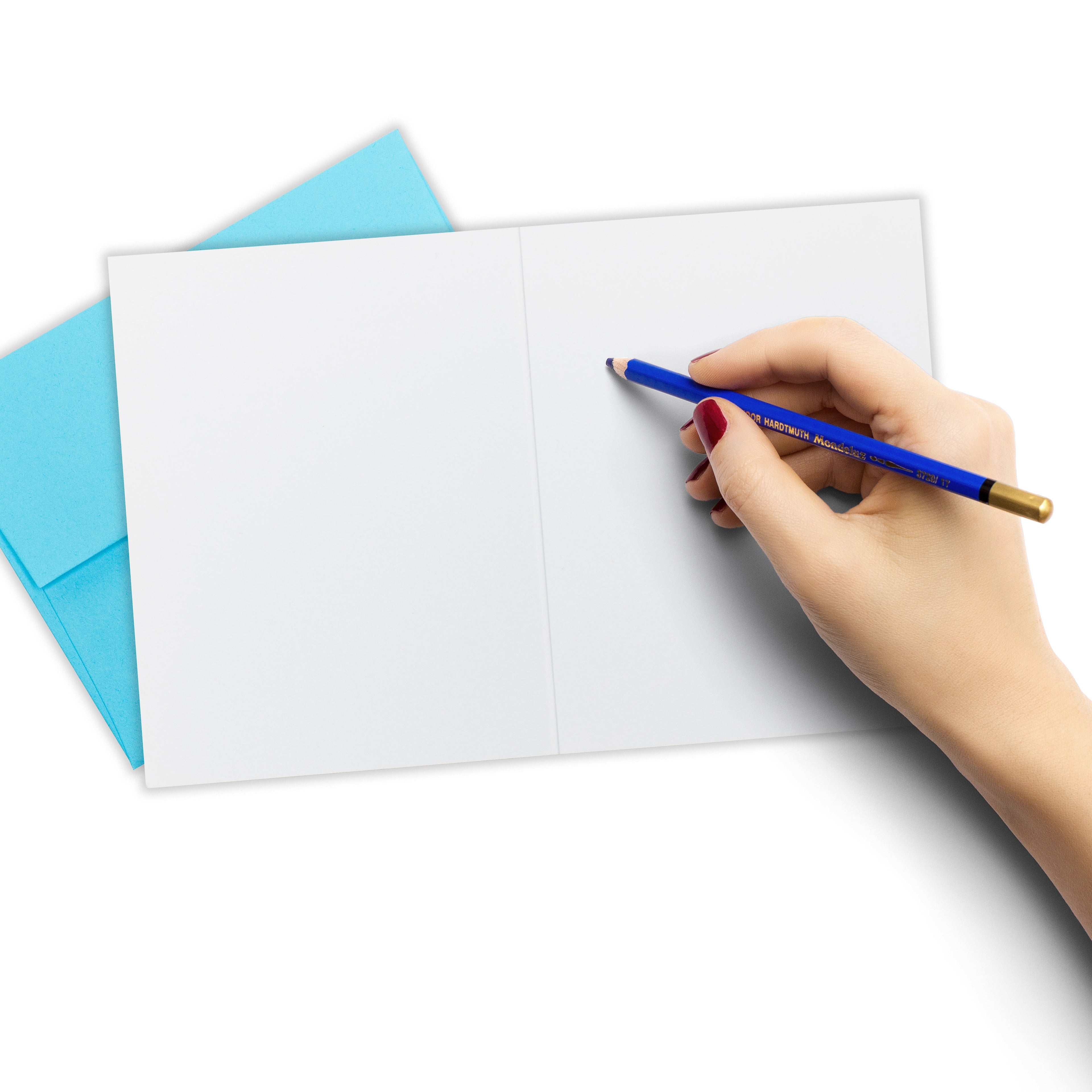 Blank inside of a pickleball birthday card