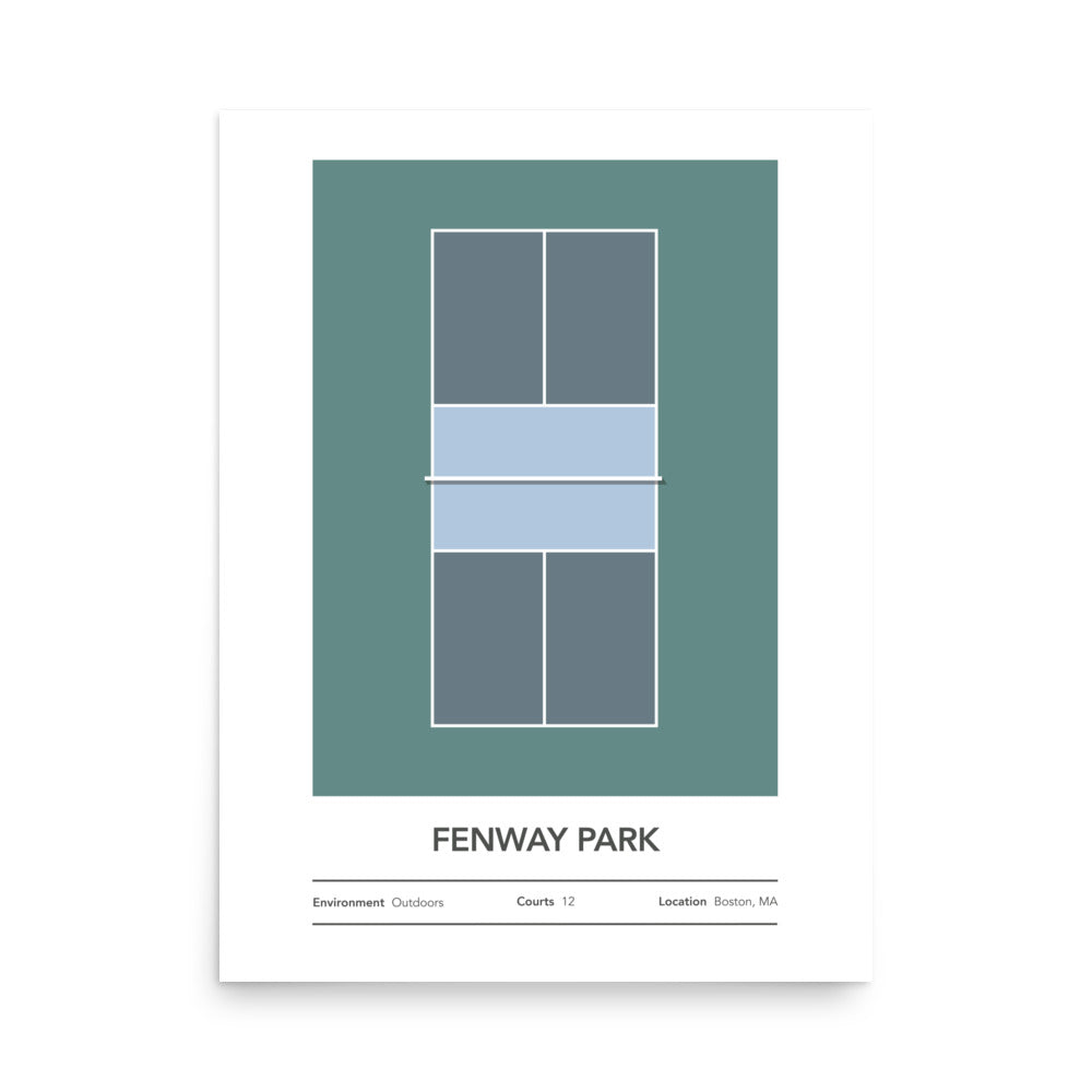 Fenway Park Customizable Pickleball Court Art 4