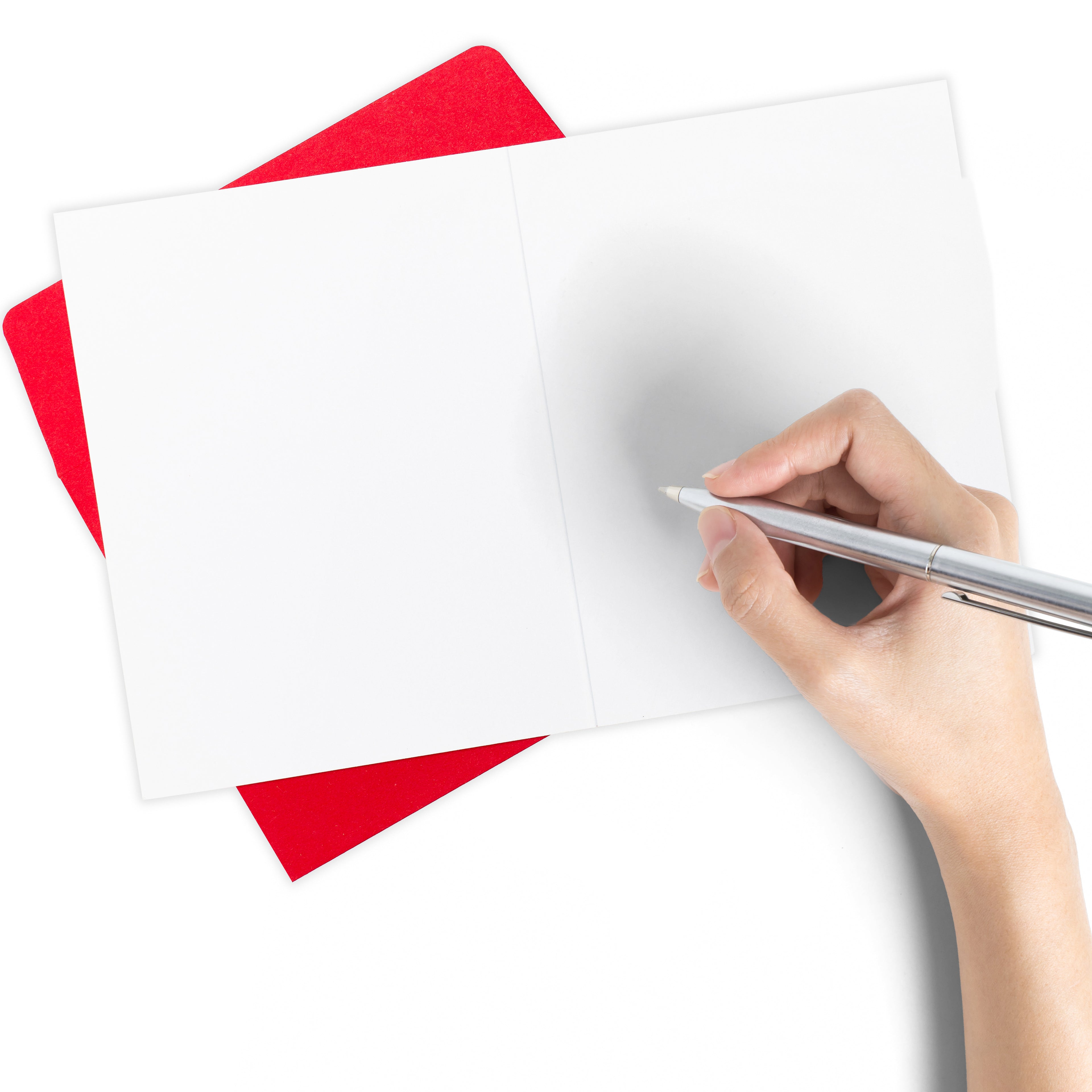 Blank inside of a mothers day pickleball-themed card that says "Happy Mother&
