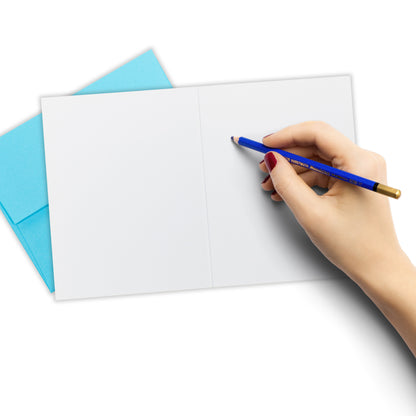 Blank inside of a pickleball birthday card