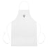 Embroidered white apron that says "stay out of the kitchen" and has a pickleball paddle on it