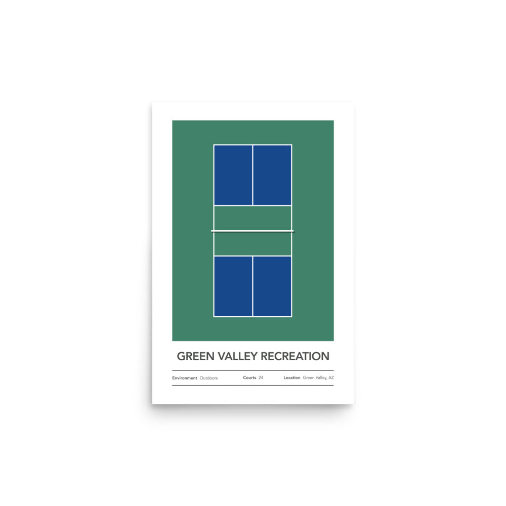 Green Valley Recreation Customizable Pickleball Court Art 5