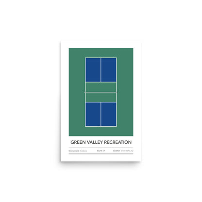 Green Valley Recreation Customizable Pickleball Court Art 5