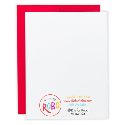 Back side of a mothers day pickleball card