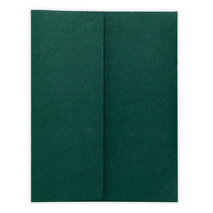 A green envelope to go with a pickleball Christmas card displaying ornaments and pickleballs