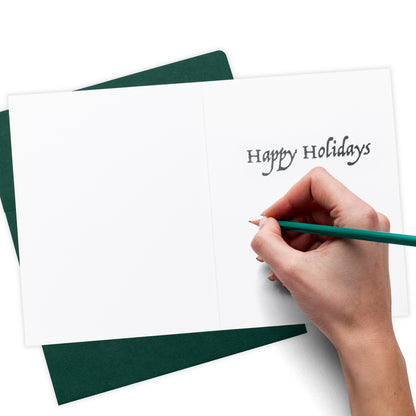 Pickleball Christmas Tree Festive Greeting Card