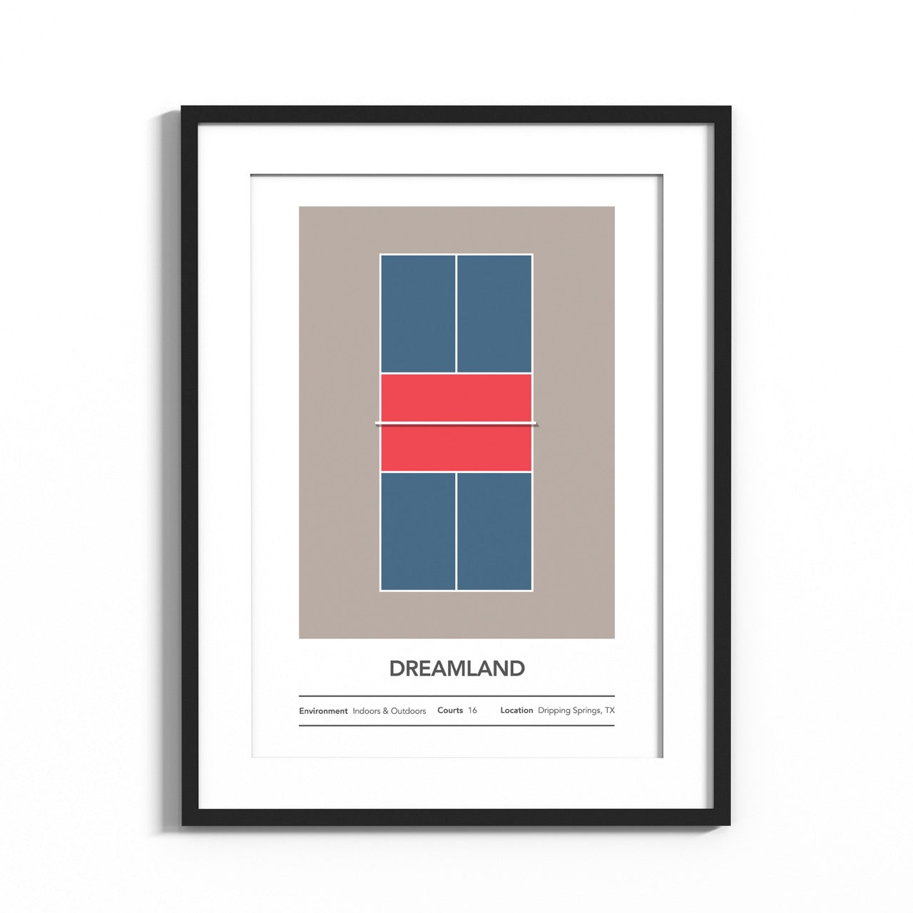 Dreamland Customizable Pickleball Court Art