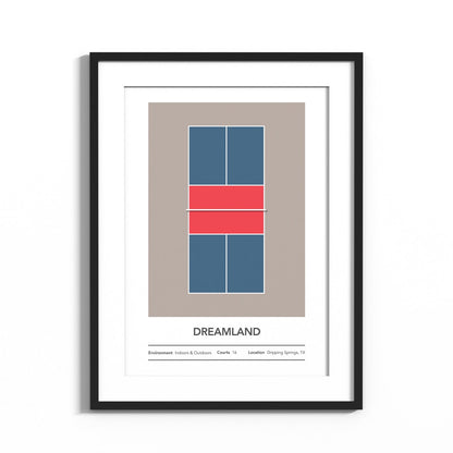 Dreamland Customizable Pickleball Court Art