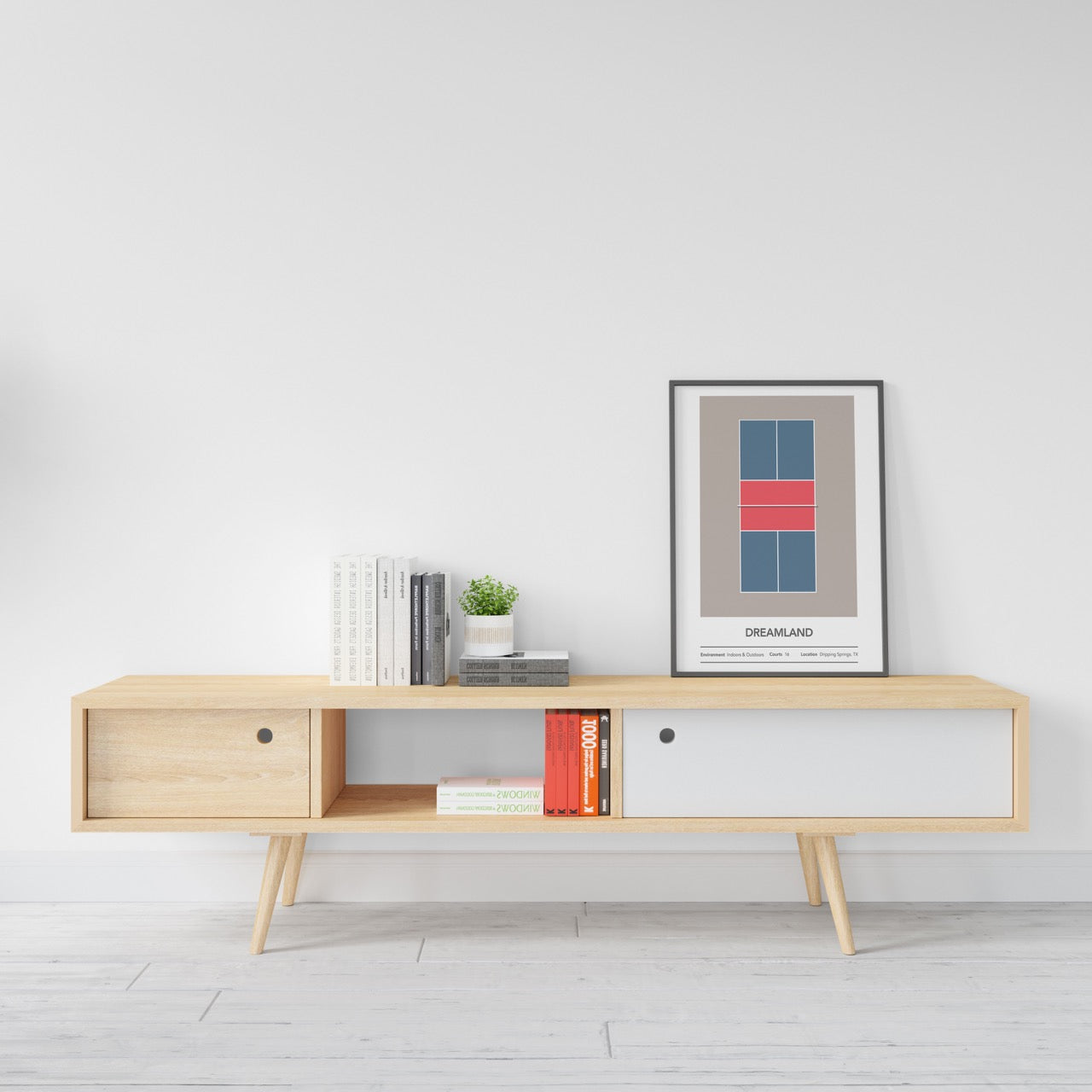 Dreamland Customizable Pickleball Court Art On Drawers