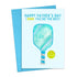 Pickleball-themed greeting card with the saying "Happy father&