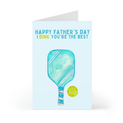Pickleball-themed greeting card with the saying &quot;Happy father&